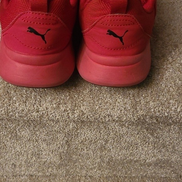 Puma Kids Red Running Shoes 366901-10 Size 4.5C - Picture 4 of 8